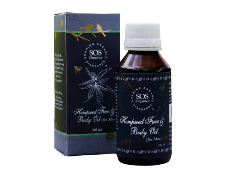 SOS Organics Hempseed Face & Body Oil for Men Fashion