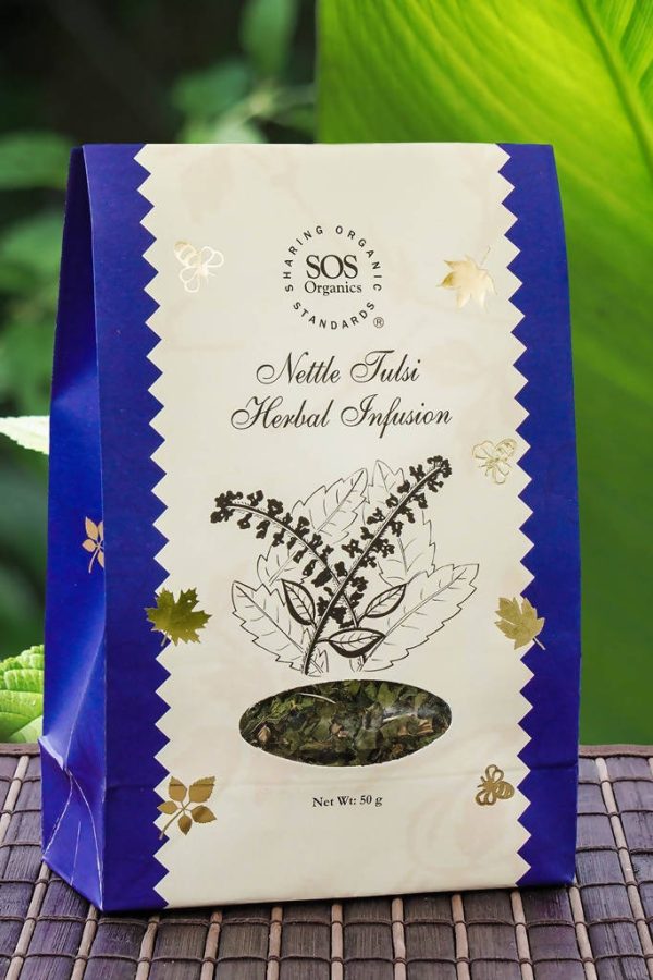 SOS Organics Nettle Tulsi Herbal Infusion For Discount