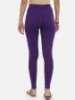 Souchii Violet Solid Ankle-Length Leggings For Discount