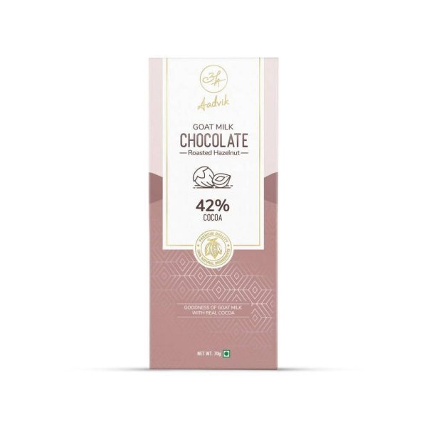 Aadvik Goat Milk Chocolate - Roasted Hazelnut Online now