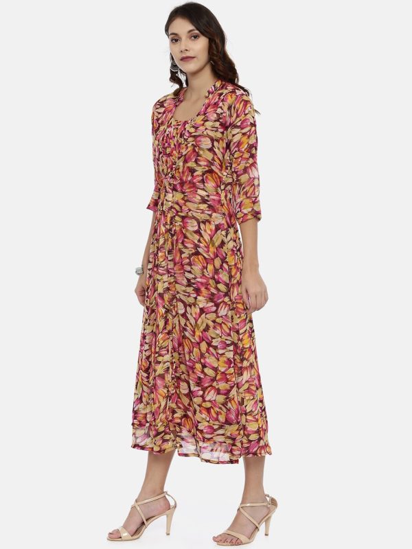 Souchii Multicoloured Printed A-Line Kurta Fashion