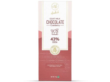 Aadvik Goat Milk Chocolate - Cranberry Online