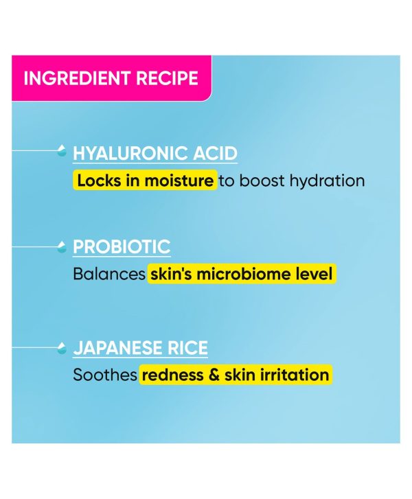 Dot & Key 72 Hr Hydrating Probiotic Face Gel With With Hyaluronic Acid, Kombucha & Rice Water Supply