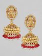 Rubans Gold-Plated Dome Shaped Jhumkas Earrings Online Hot Sale