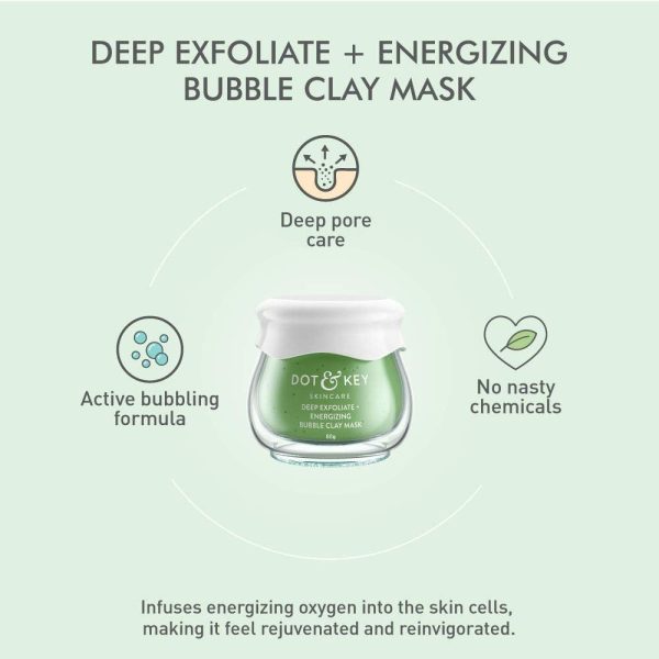 Dot & Key Deep Exfoliate + Energizing Bubble Clay Mask Online Sale