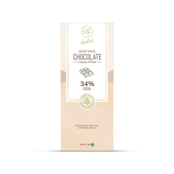 Aadvik Goat Milk Chocolate - Classic White on Sale