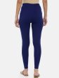 Souchii Women Navy Blue Solid Slim-Fit Ankle-Length Leggings Fashion