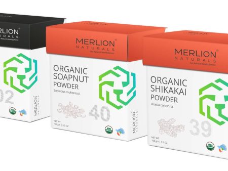 Merlion Naturals Amla Aritha and Shikakai Powder Combo on Sale